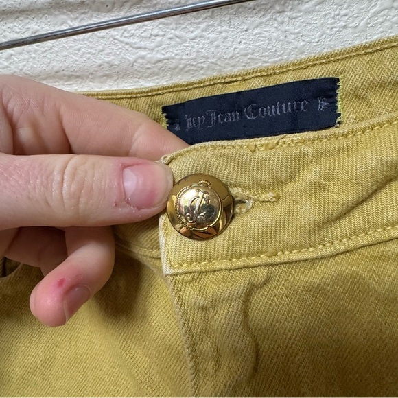 JUICY COUTURE green cutoff micro shorts - Picture 5 of 7